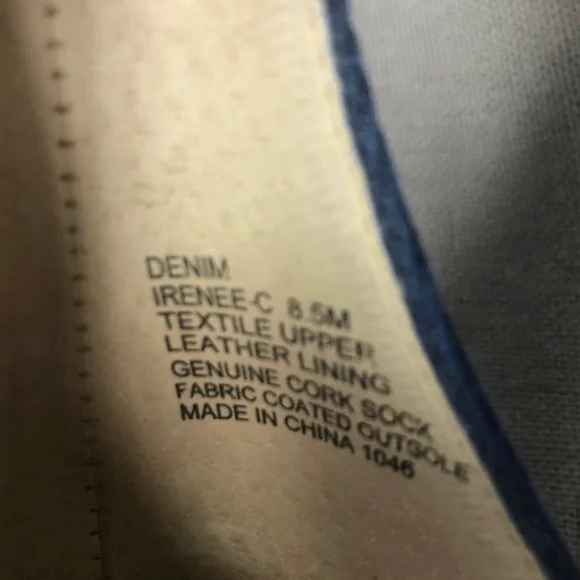 Steve Madden Irenee C Denim Cork Ankle Strap Sandals size 8.5 - Picture 8 of 8